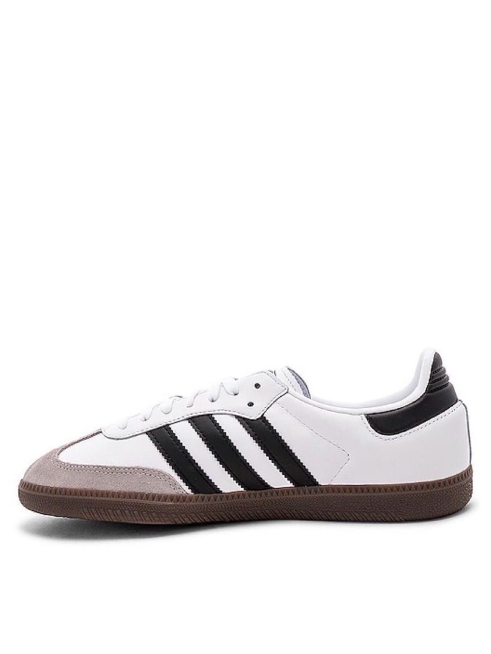 adidas Samba Sneakers in White, Black & Gray - Picture 7 of 8